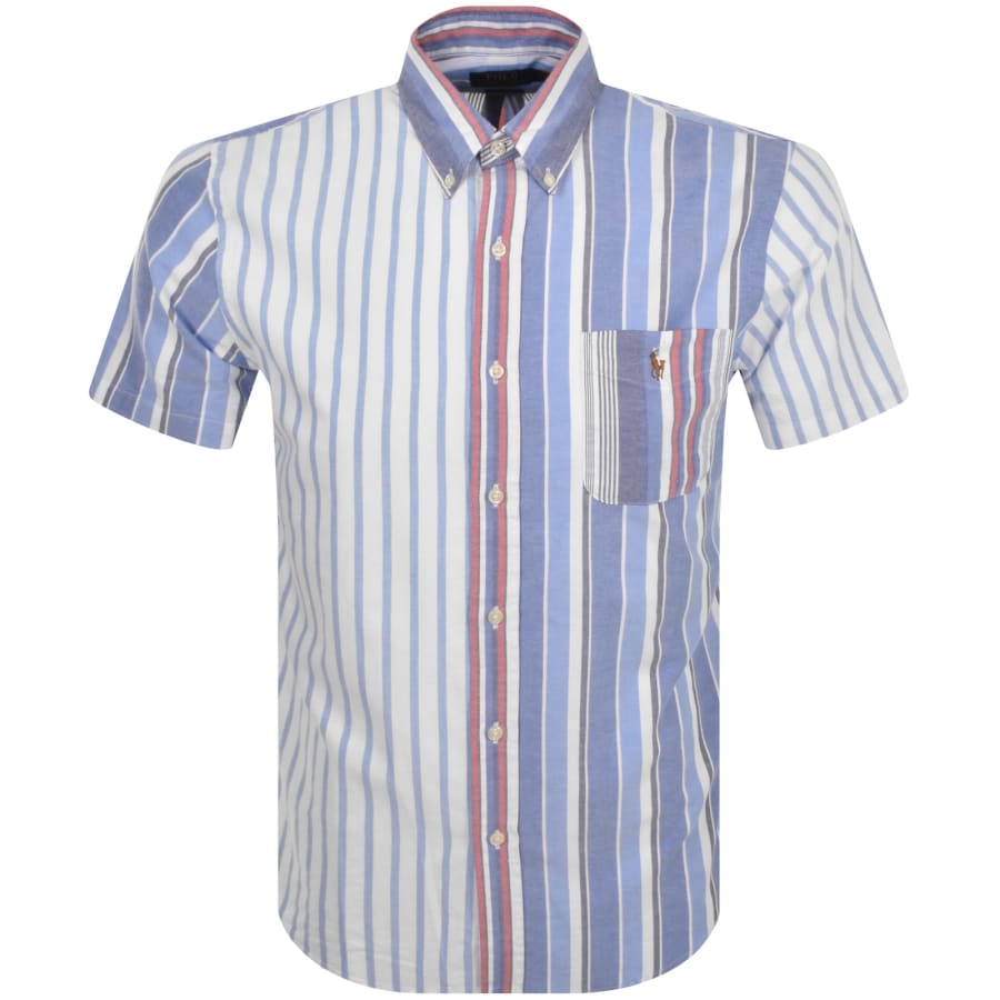 Ralph Lauren Striped Short Sleeve Shirt White